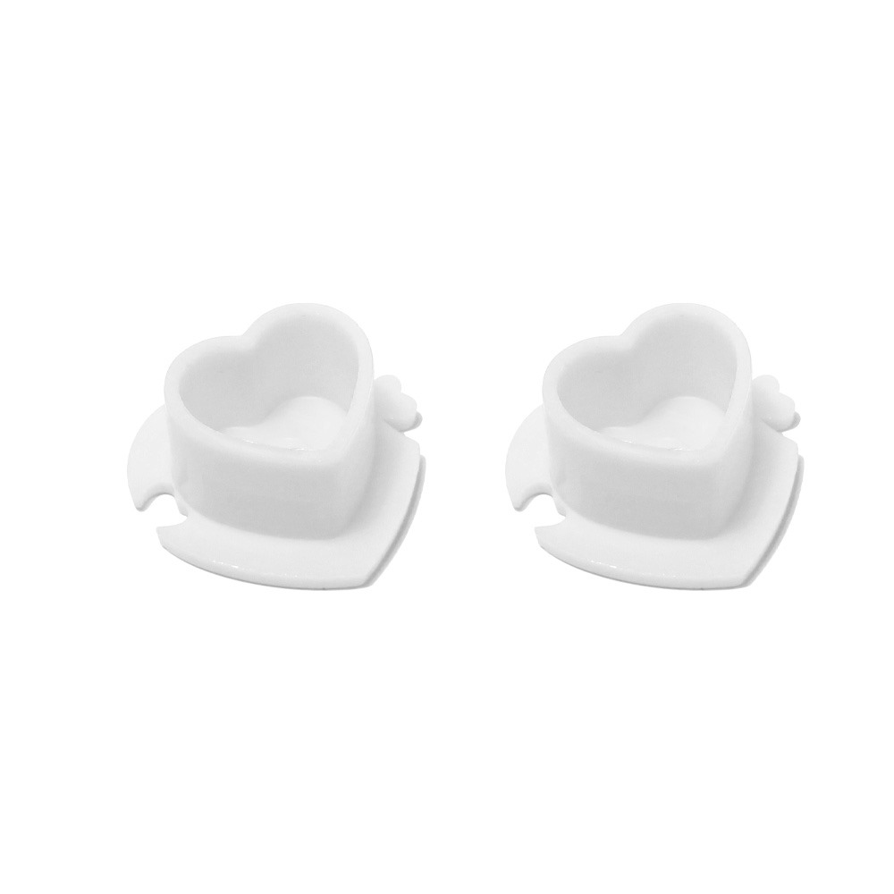 TAPPINO CUORE CON INCASTRO WHITE CONF.200 PZ 
